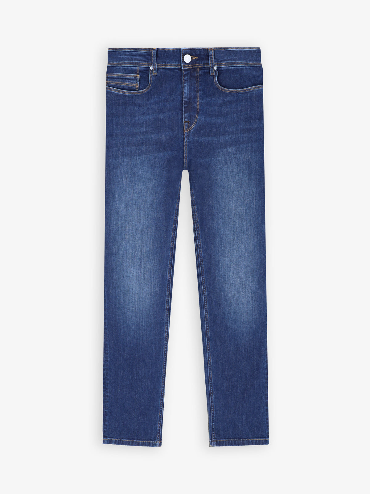 Jean regular 5 poches bleu moyen - IZAC