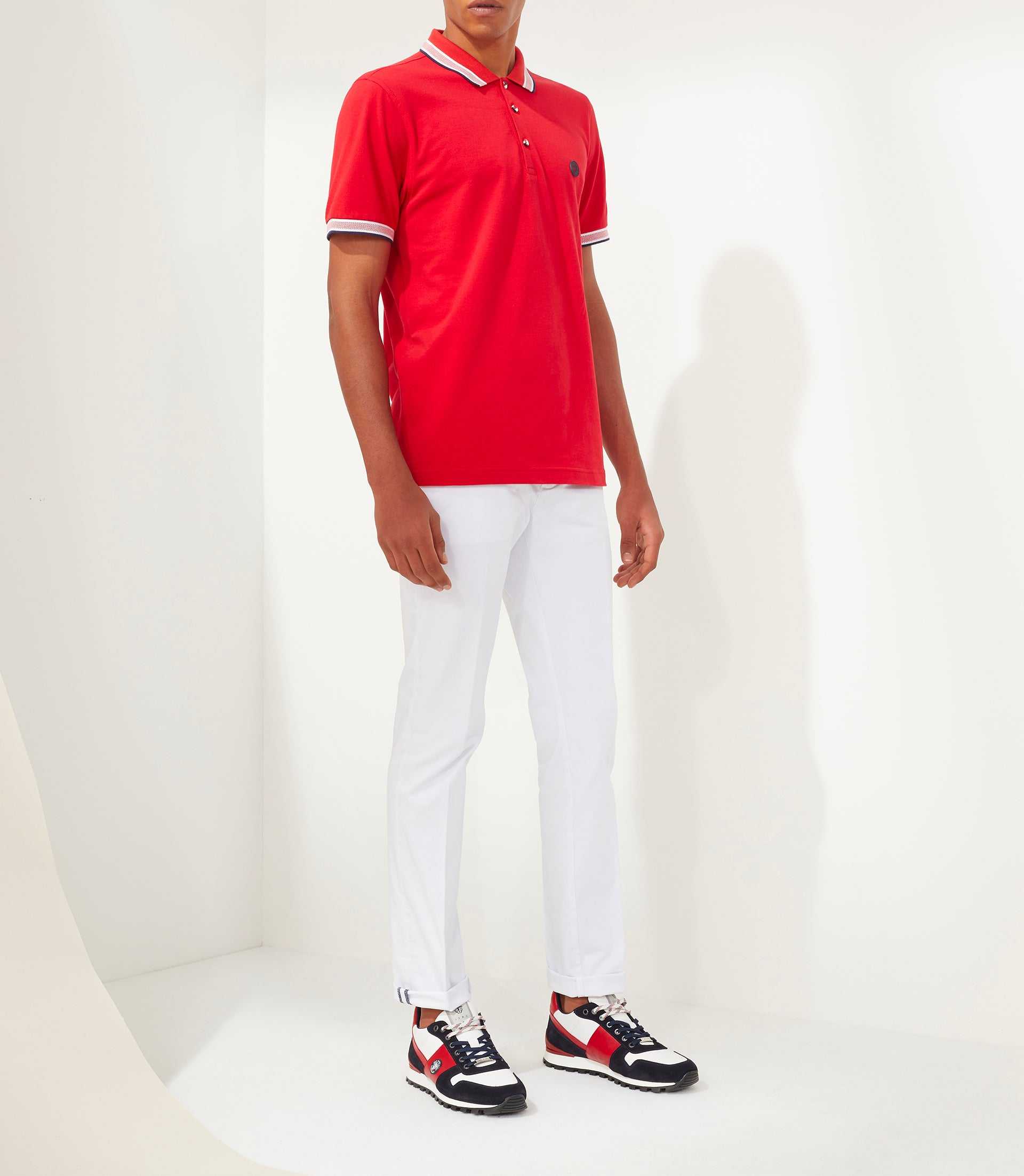 Polo rouge "Macro" - IZAC