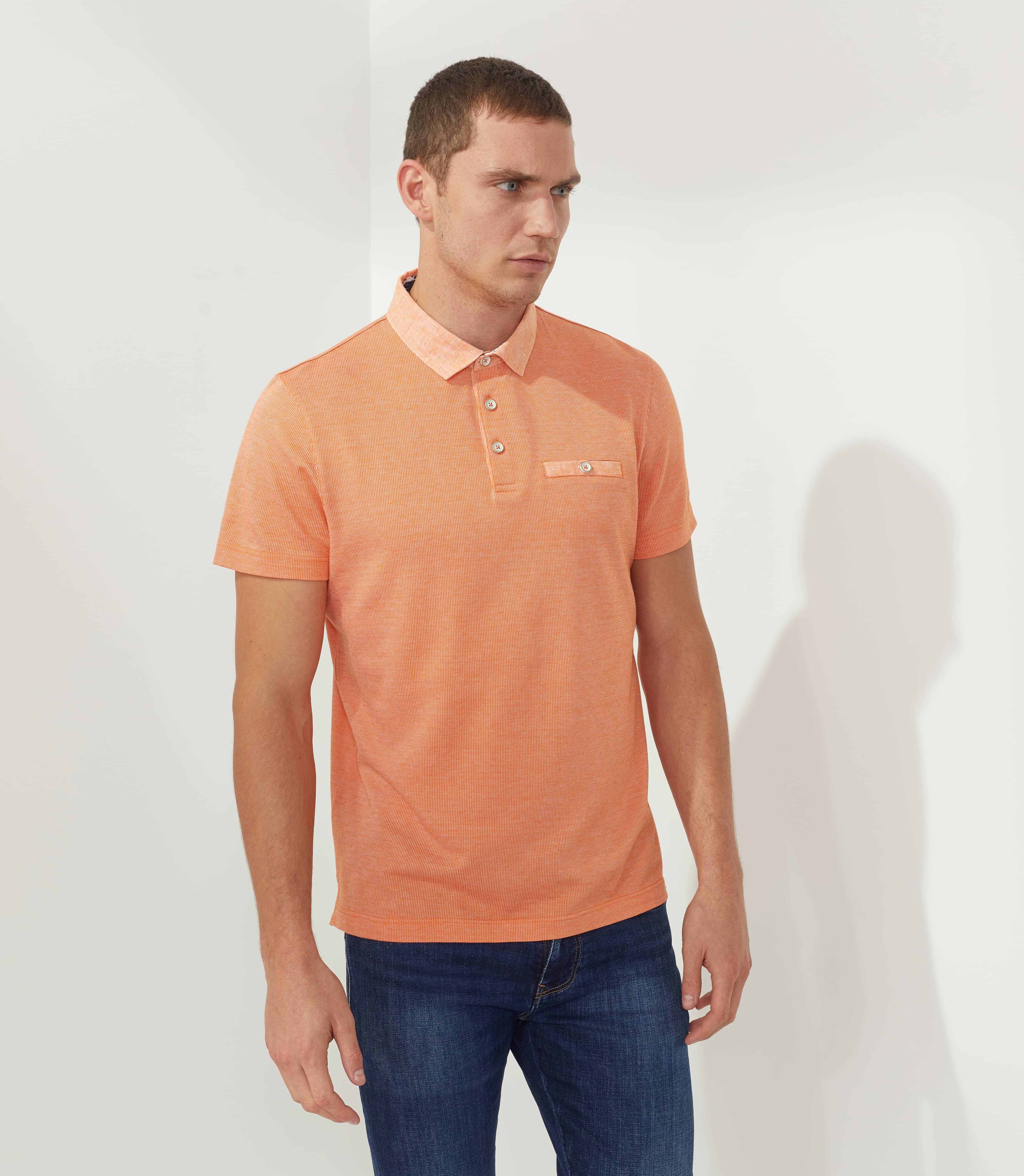 Polo orange "Micron" - IZAC