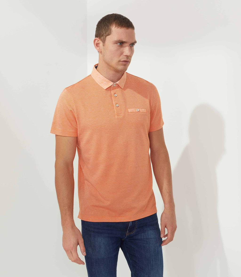 Polo orange "Micron" - IZAC
