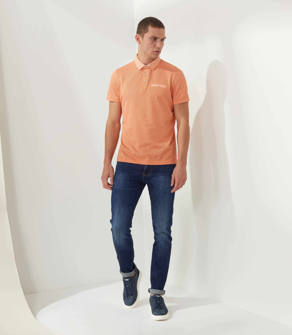 Polo orange "Micron" - IZAC