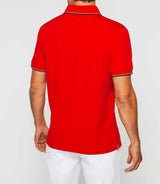 Polo manches courtes rouge "Gilles" - IZAC