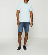 Polo en maille éponge avec poche bleu ciel GAI - IZAC