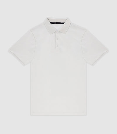Polo en maille piquée blanche - IZAC