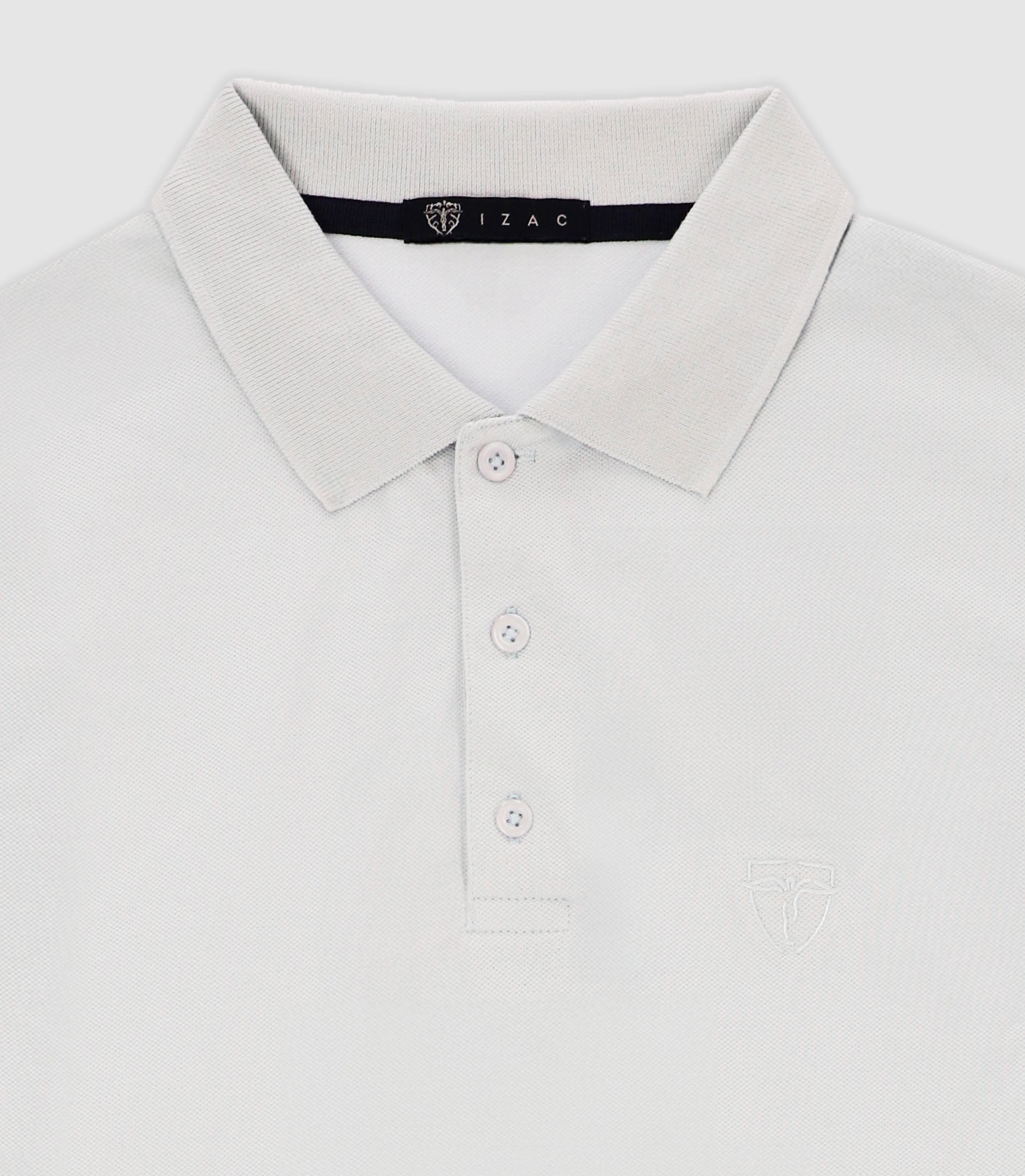 Polo en maille piquée blanche - IZAC