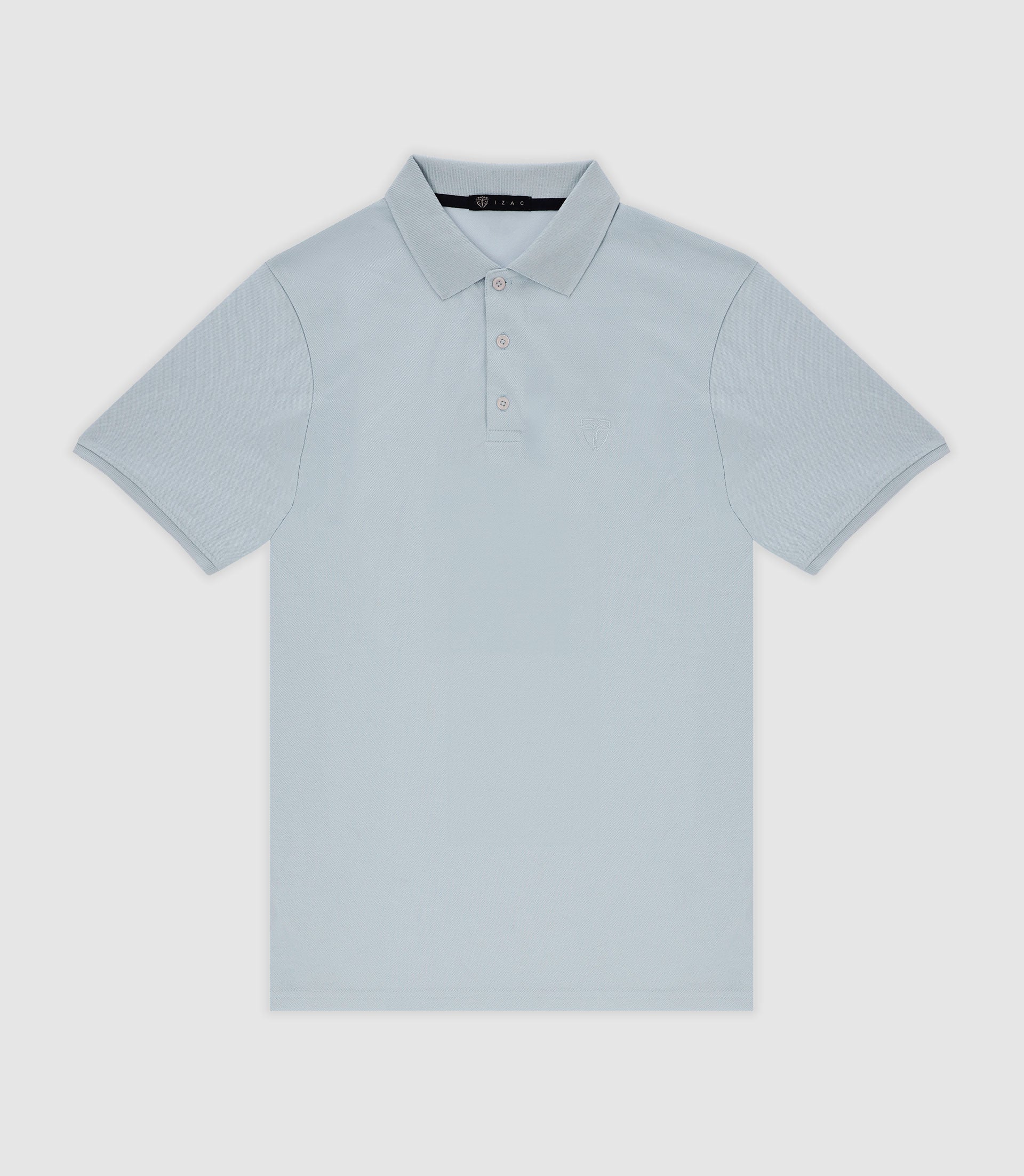 Polo en maille piquée ciel - IZAC