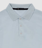 Polo en maille piquée ciel - IZAC