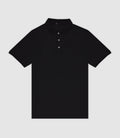 Polo en maille piquée noir - IZAC
