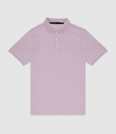 Polo en maille piquée parme - IZAC