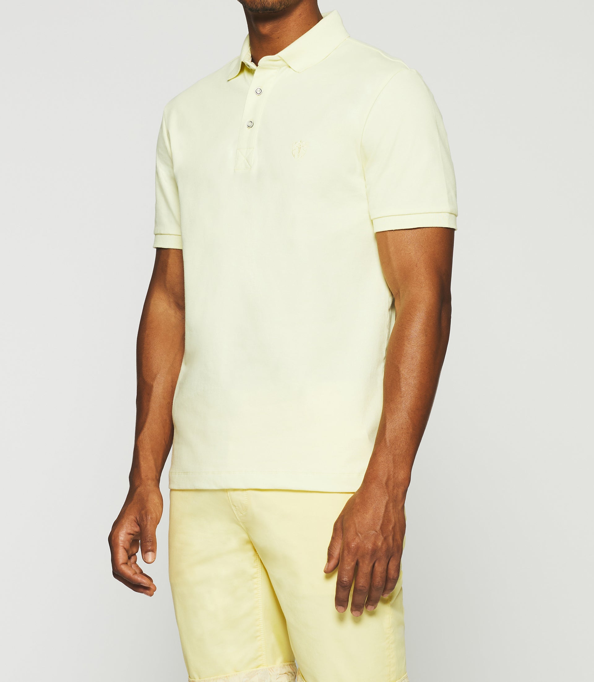 Polo uni jaune manches courtes GREGOR - IZAC