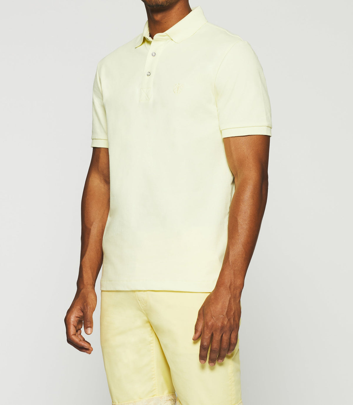 Polo uni jaune manches courtes GREGOR - IZAC