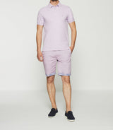 Polo uni violet parme GREGOR - IZAC