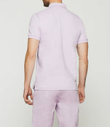 Polo uni violet parme GREGOR - IZAC