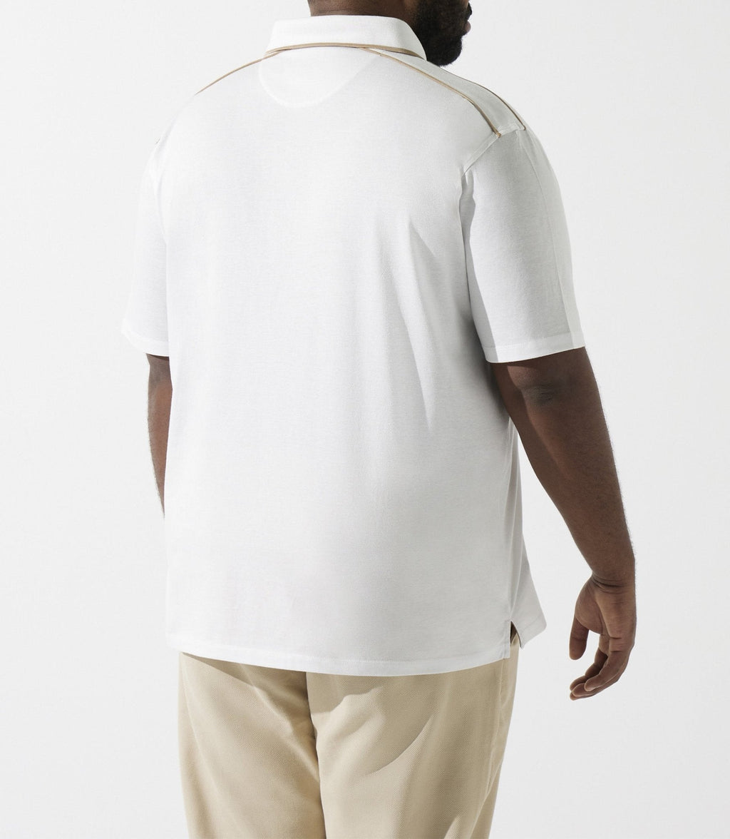 Polo uni blanc GUILLAUMEBT - IZAC