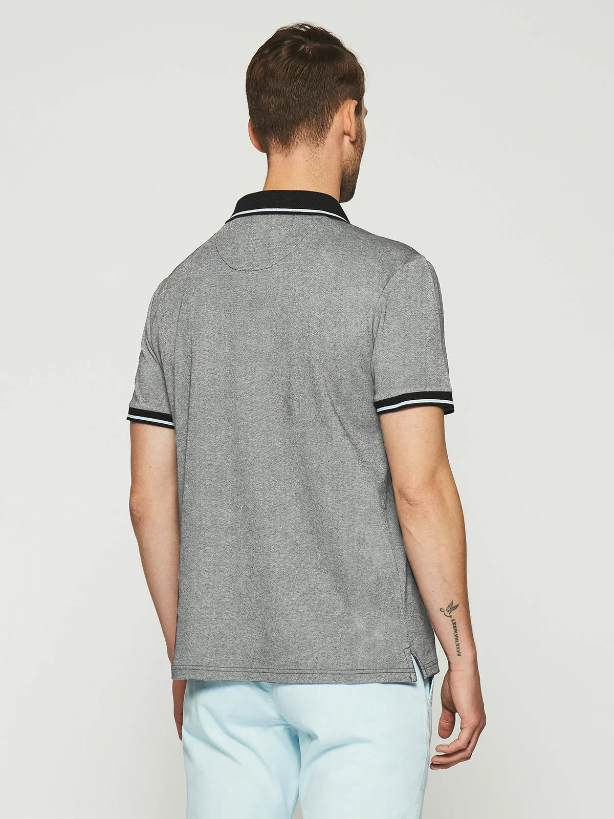 Polo avec broderie marine chiné GUYOT - IZAC