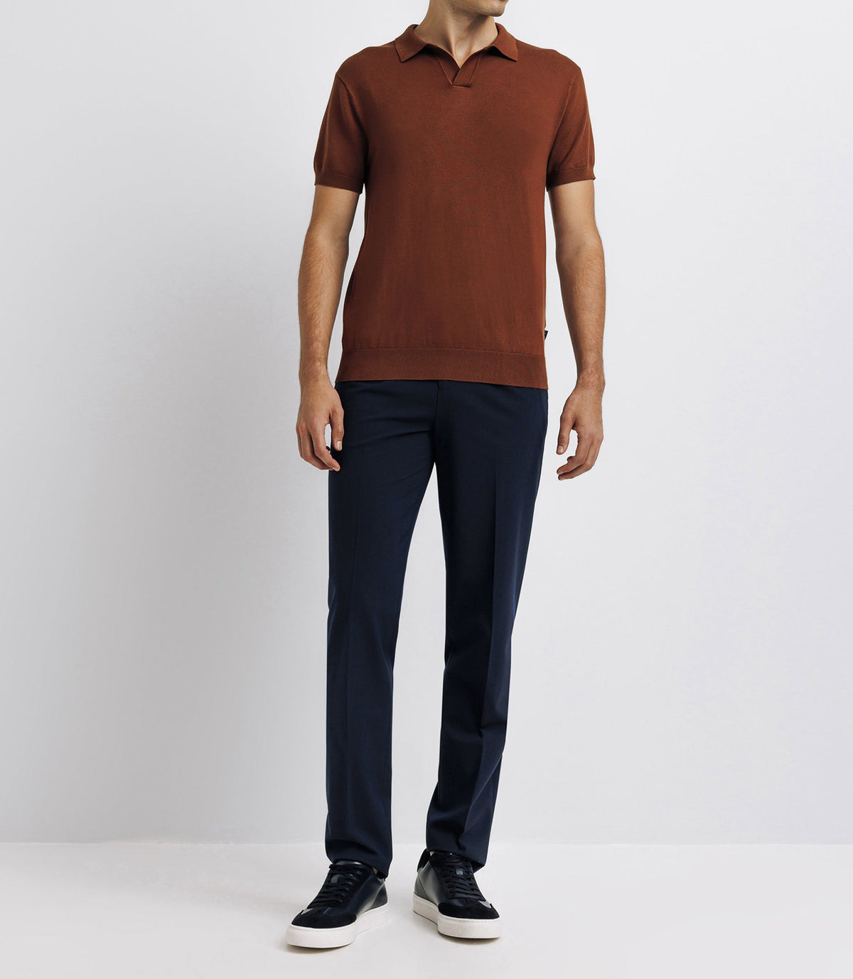 Polo en maille truffe - IZAC