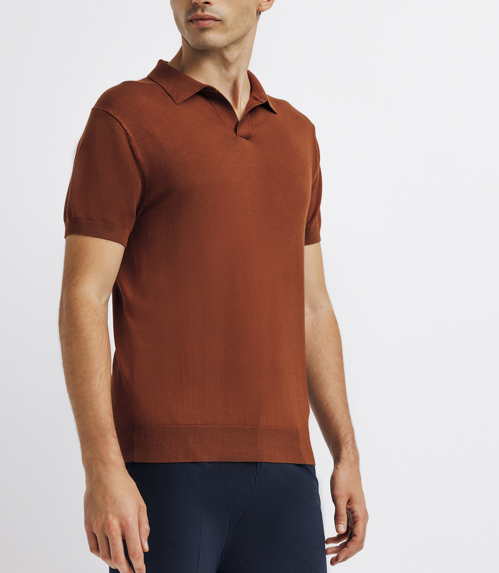 Polo en maille truffe - IZAC