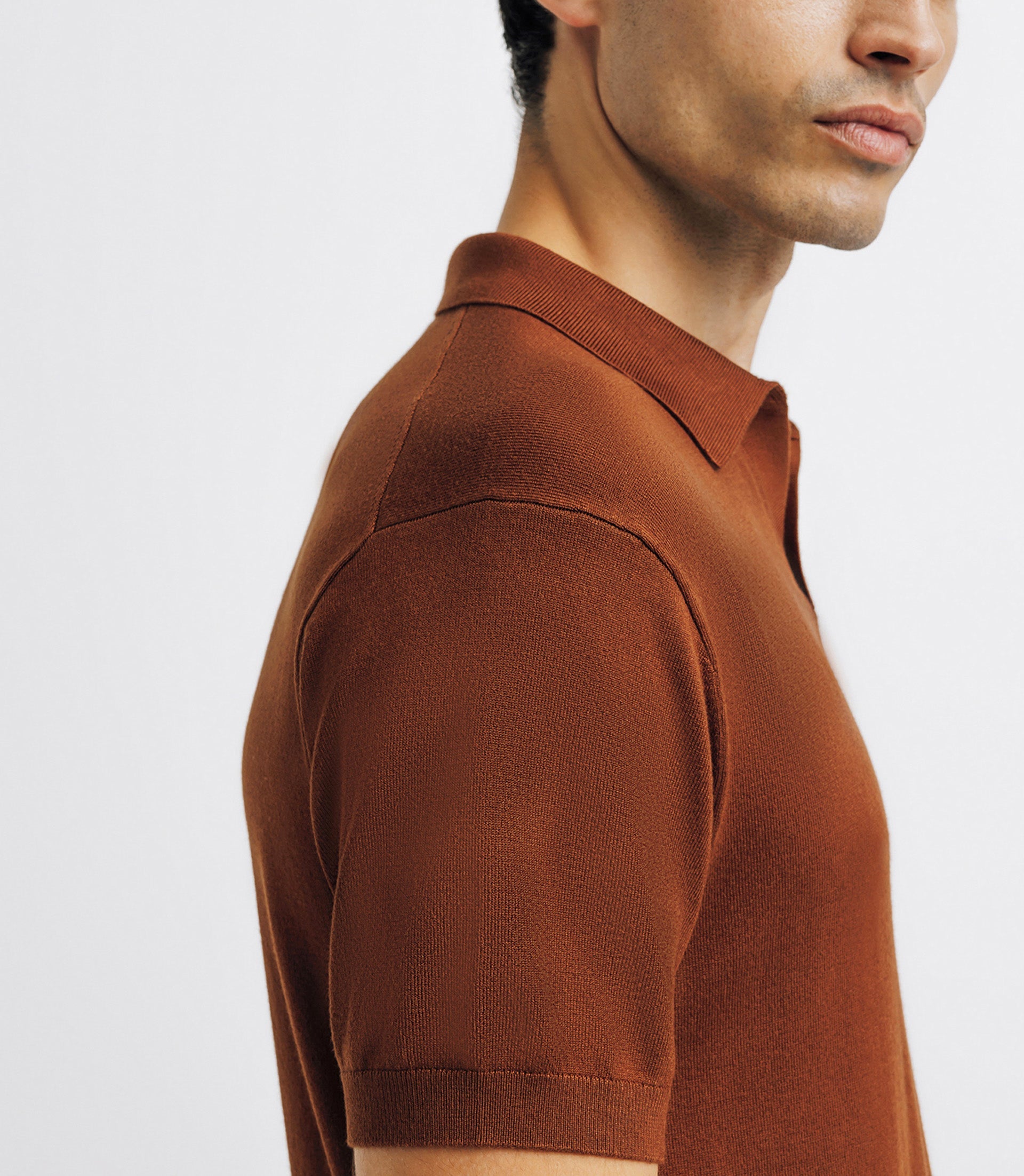 Polo en maille truffe - IZAC