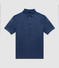 Polo avec broderie indigo - IZAC