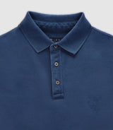 Polo avec broderie indigo - IZAC
