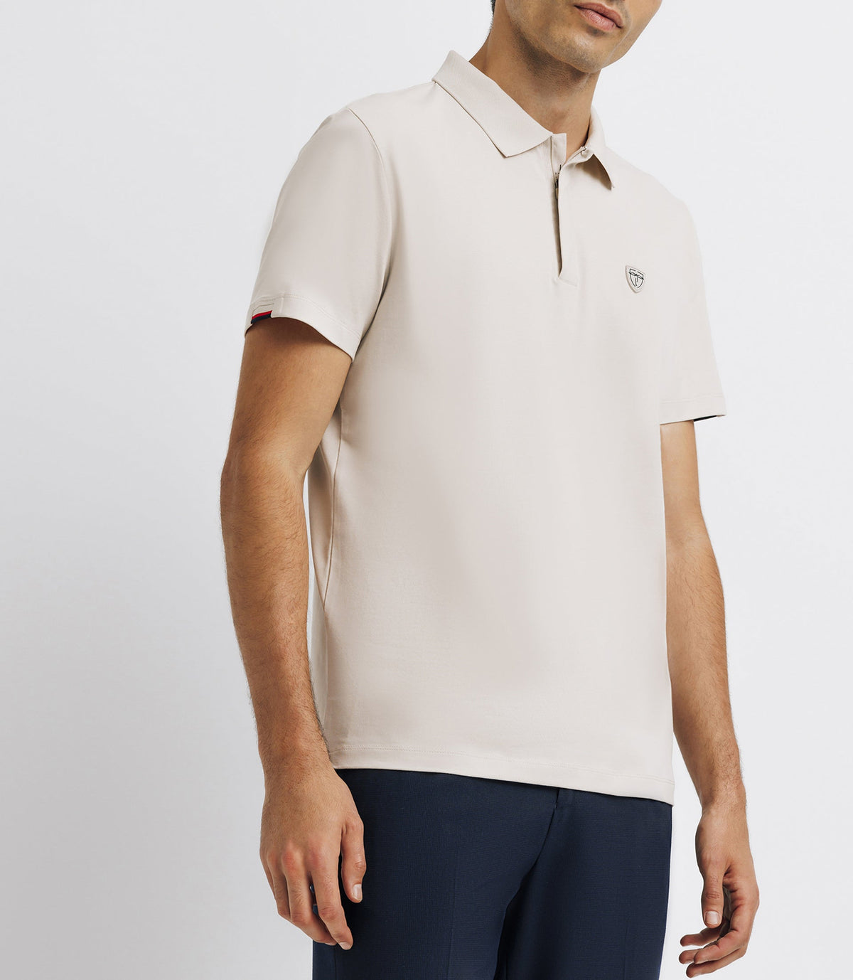 Polo avec patch beige - IZAC