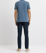 Polo avec broderie indigo - IZAC