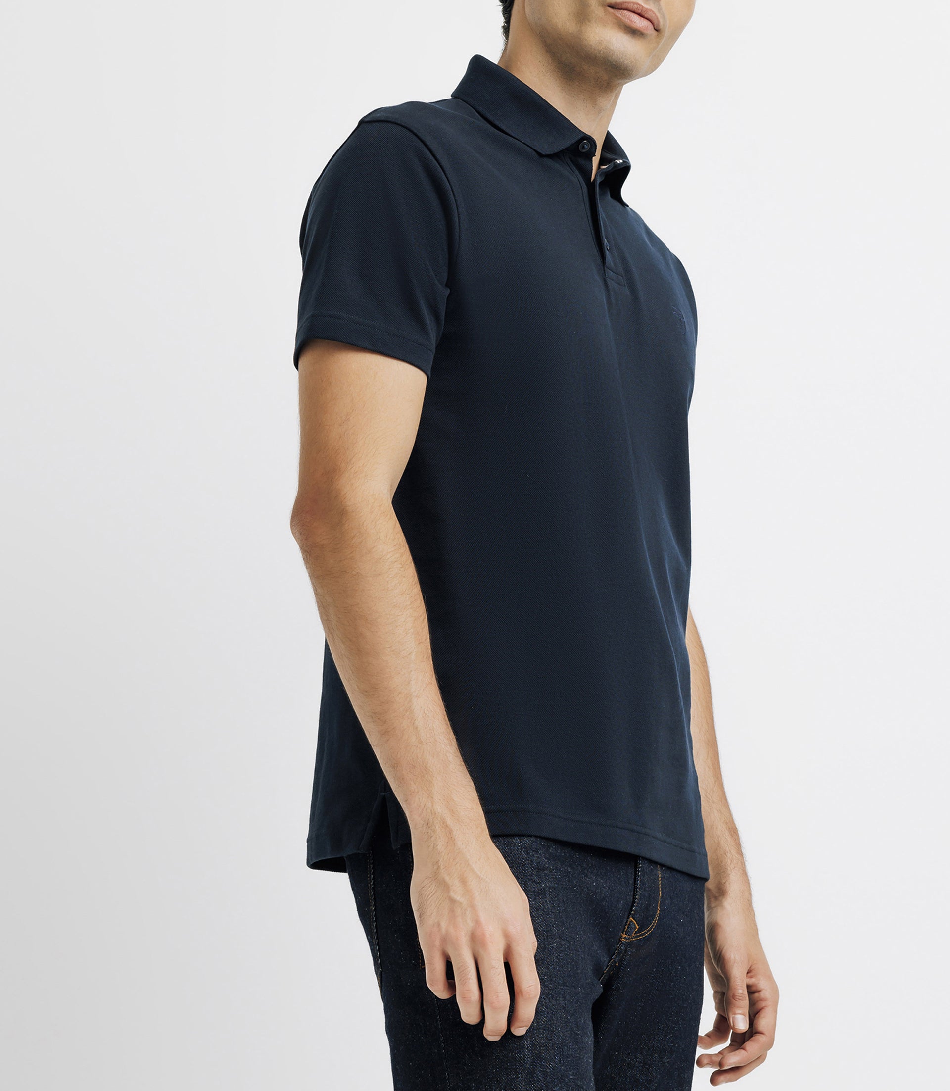 Polo avec broderie marine - IZAC