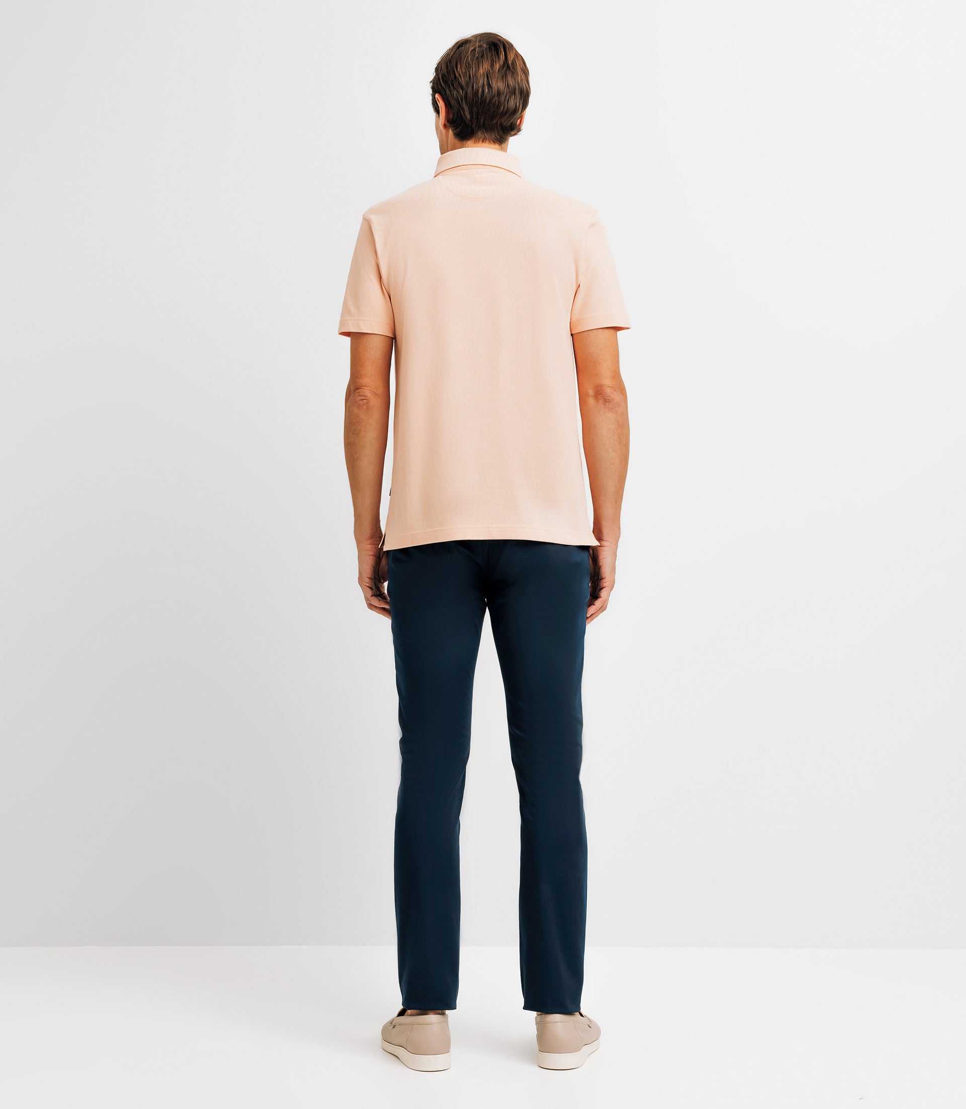 Polo avec broderie rose - IZAC