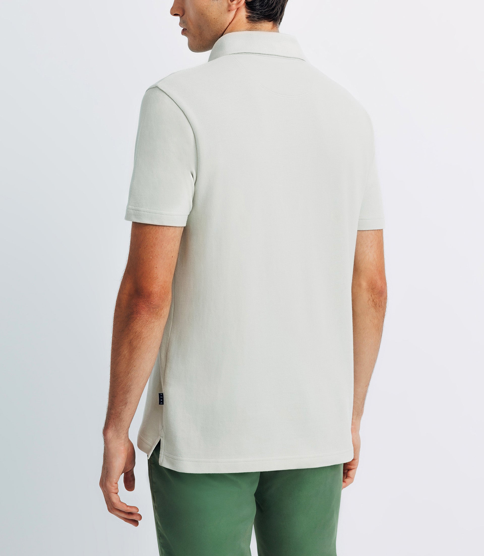 Polo avec broderie vert clair - IZAC