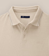 Polo nid d'abeille beige - IZAC