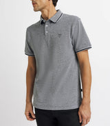 Polo piqué avec broderie marine - IZAC