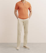 Polo col ouvert orange foncé - IZAC