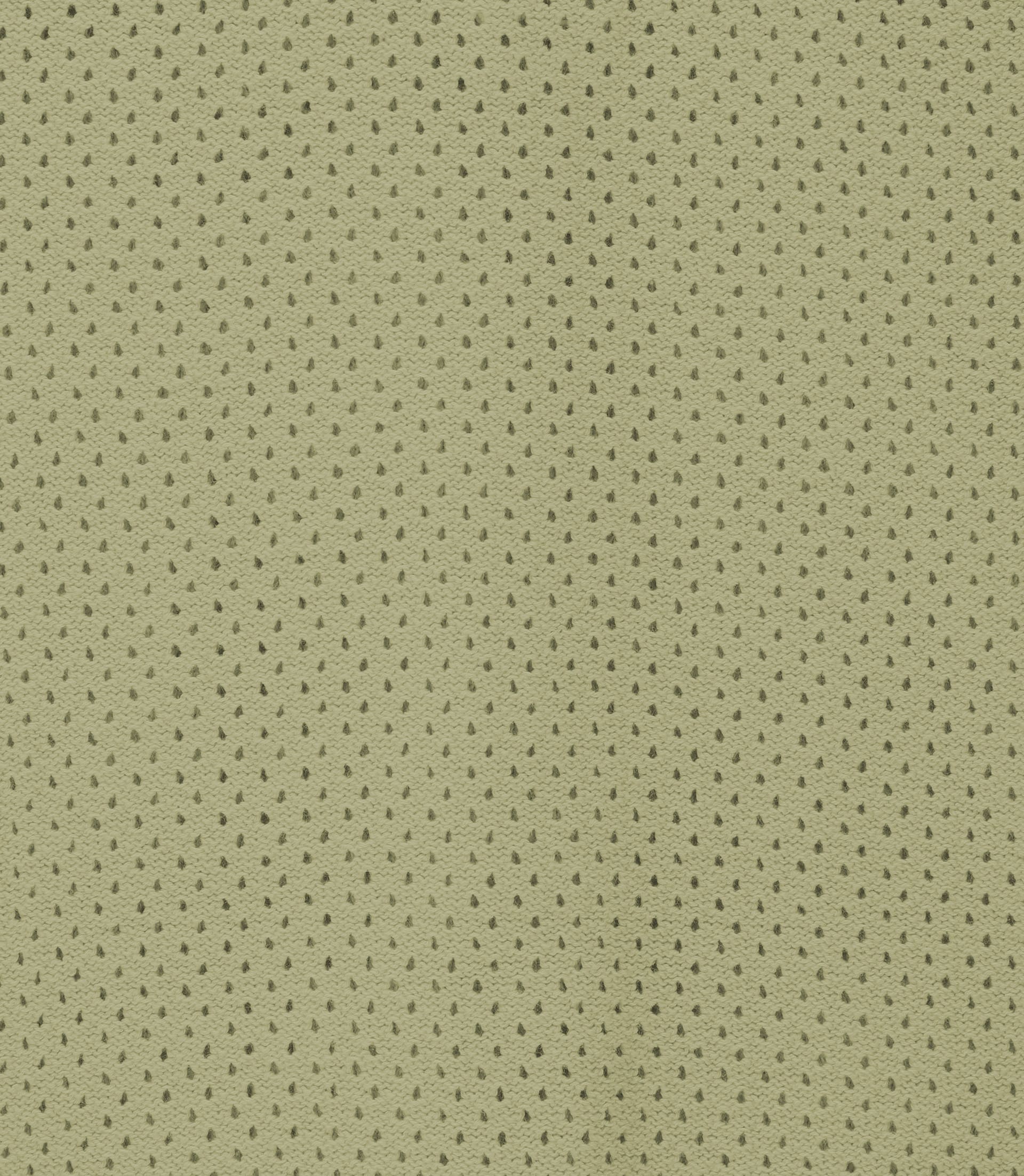 Polo col ouvert en maille ajouré kaki clair - IZAC