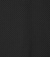 Polo col ouvert en maille ajouré noir - IZAC