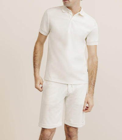 Polo col ouvert écru - IZAC