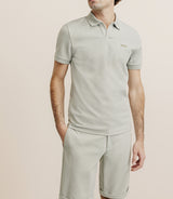 Polo col ouvert kaki - IZAC