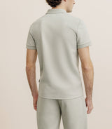 Polo col ouvert kaki - IZAC