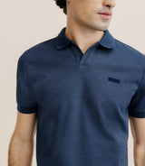 Polo col ouvert marine - IZAC