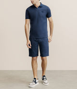 Polo col ouvert marine - IZAC