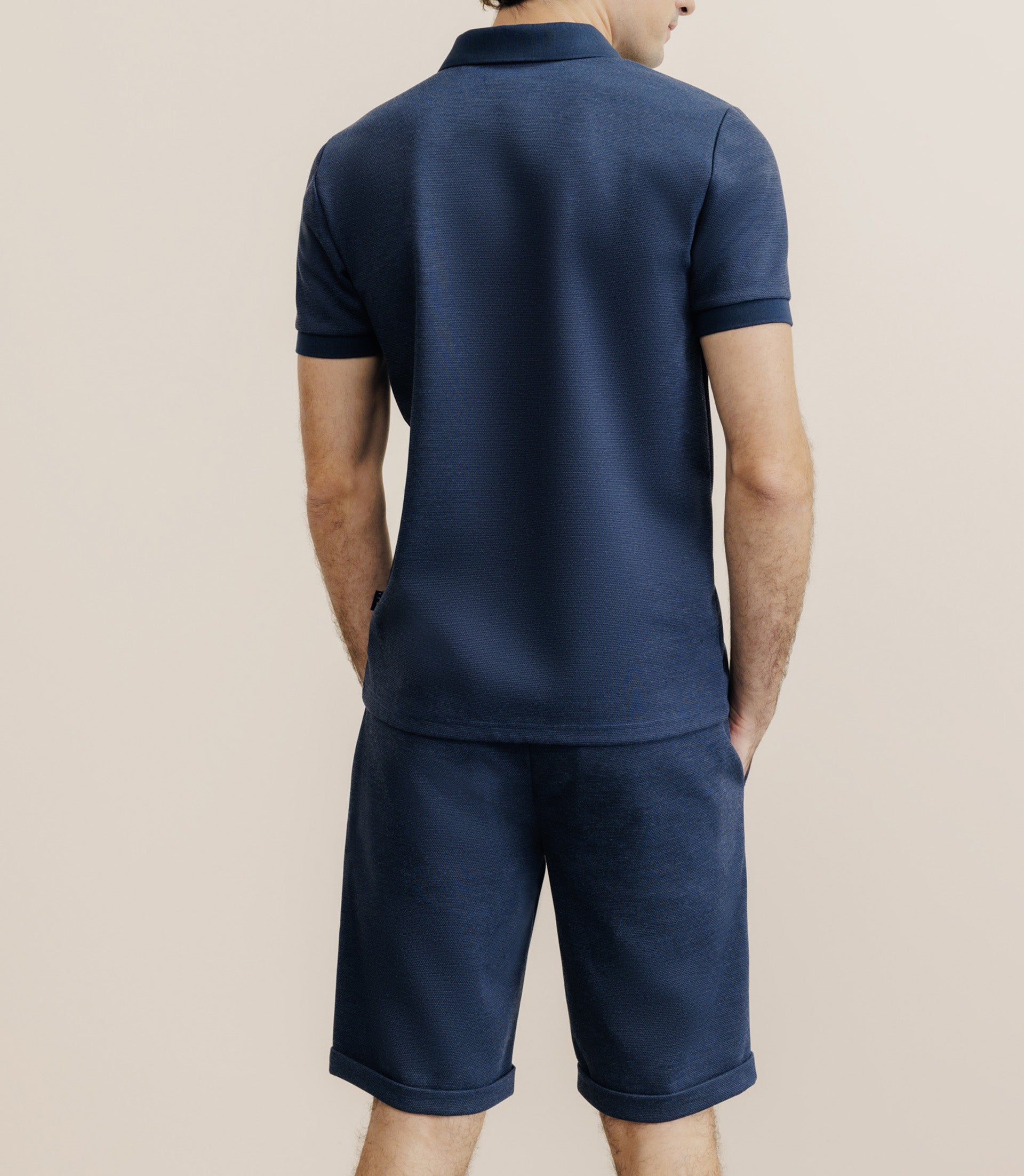 Polo col ouvert marine - IZAC