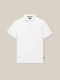 Polo boutonné piqué blanc - IZAC