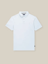 Polo boutonné piqué ciel - IZAC