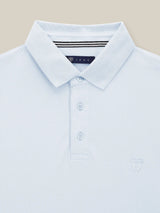 Polo boutonné piqué ciel - IZAC