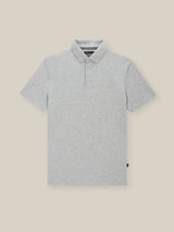 Polo boutonné piqué gris chine - IZAC