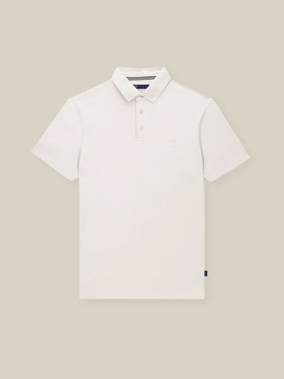 Polo boutonné piqué mastic - IZAC