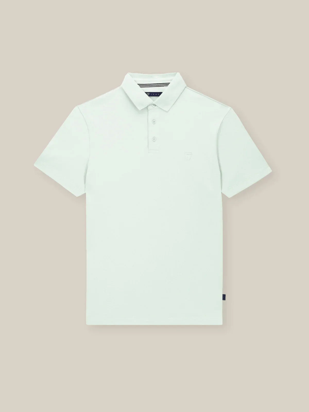 Polo boutonné piqué vert - IZAC