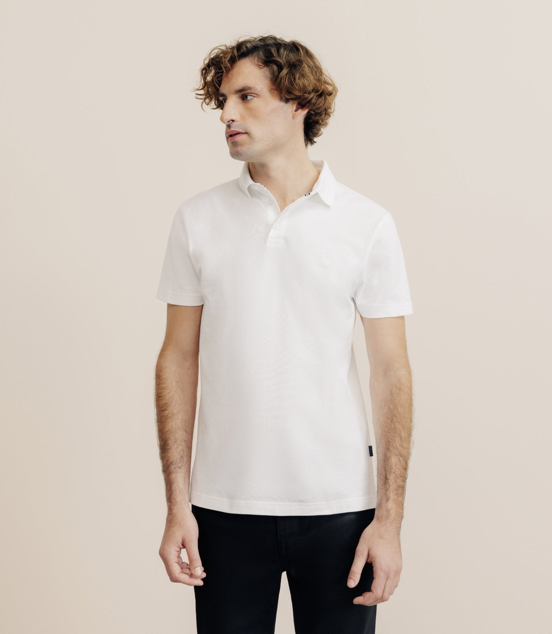 Polo piqué blanc - IZAC