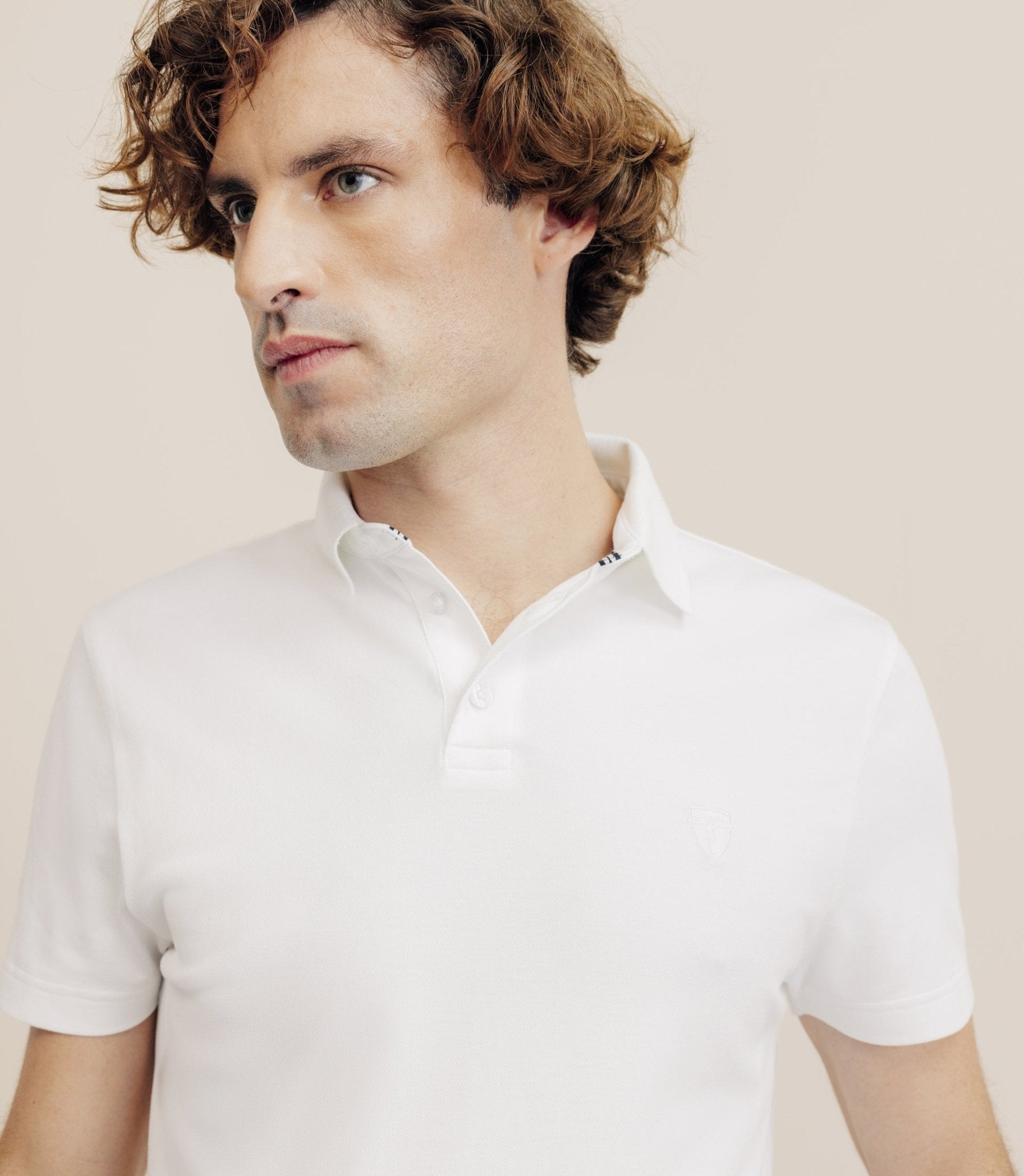 Polo piqué blanc - IZAC