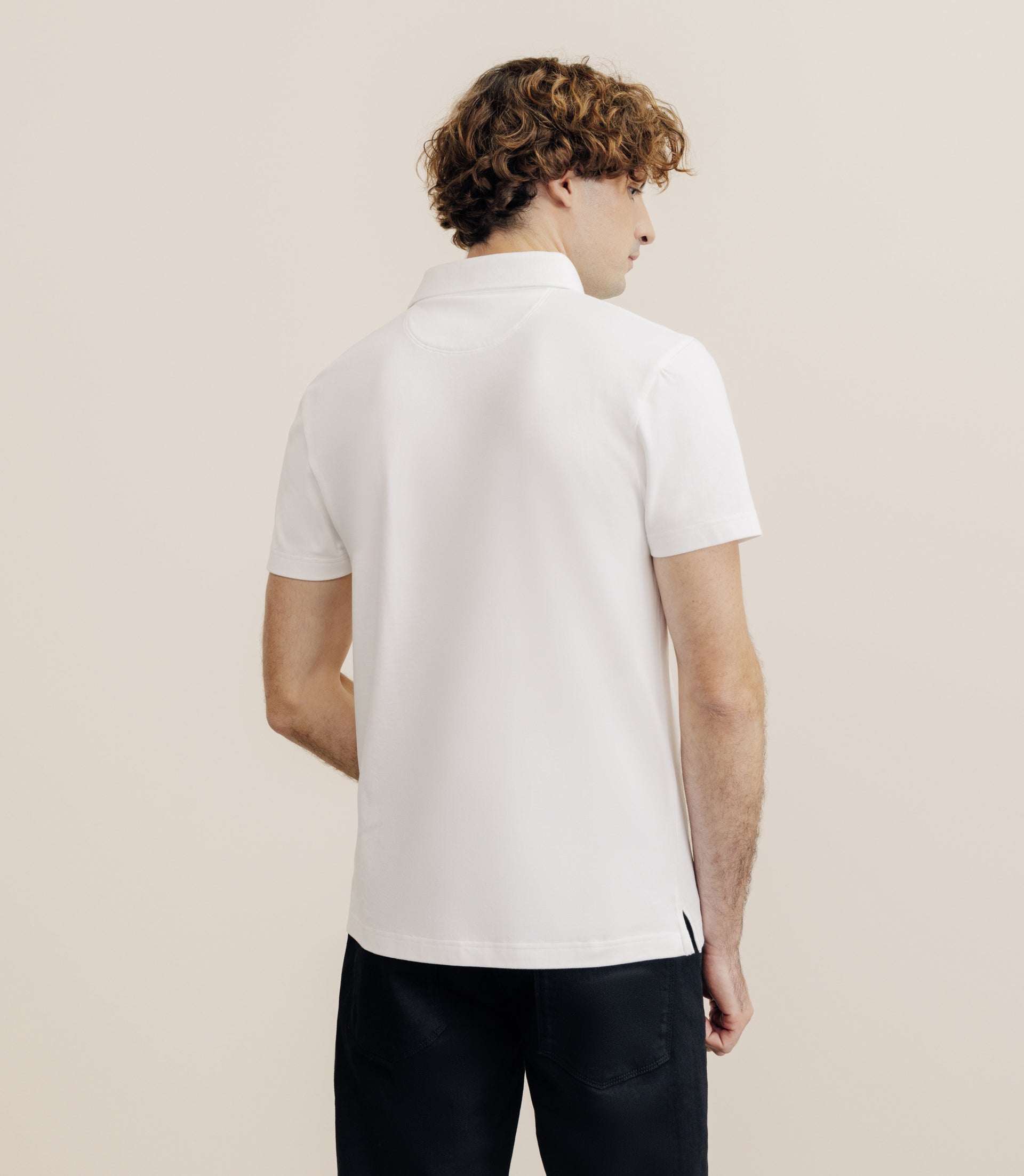 Polo piqué blanc - IZAC