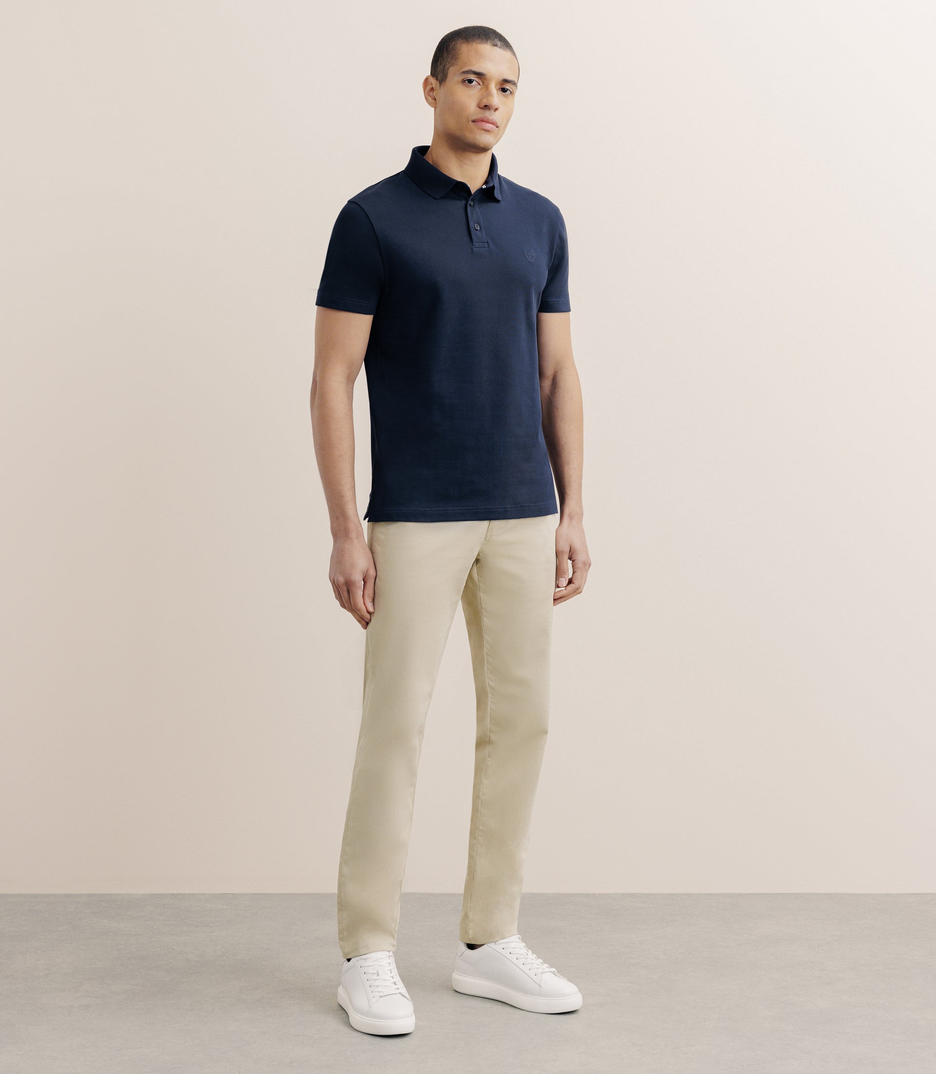 Polo piqué marine - IZAC